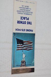 The Other Place Delhi LA Patriotic Flag 20 Strike Matchbook Cover