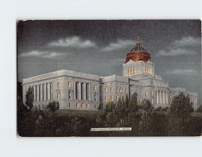 Postcard Montana State Capitol, Helena, Montana