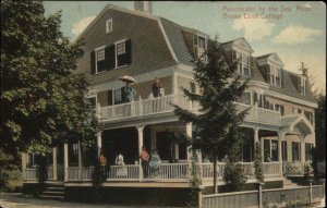 Manchester by Sea MA Brown Land Cottage c1910 Postcard