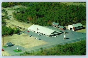 1960 South Dennis Massachusetts Postcard Leon W. Hall Inc. Cape Cod Building