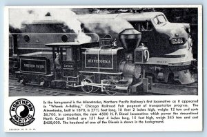 Chicago Illinois IL Postcard Minnetonka Northern Pacific Railway Locomotive 1940