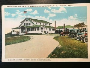 Vintage Postcard 1915-1930 Green Moors Inn State Rd. Portsmouth, NH York Me.