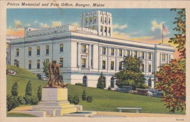 Maine Bangor Peirce Meorial and Post Office
