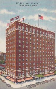 Iowa Cedar Rapids Hotel Roosevelt Curteich