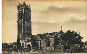 Somerset Postcard - Glastonbury - Parish Church     ZZ3577