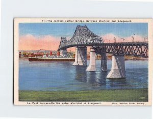 Postcard The Jacques-Cartier Bridge, Canada