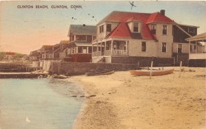 J53/ Clinton Beach Connecticut Postcard c1910 Homes Boats 145