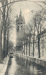 Netherlands Delft Oude Delft Vintage Postcard 08.27