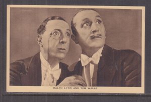 RALPH LYNN & TOM WALLS, BRITISH ACTORS, c1935 ppc., unused.