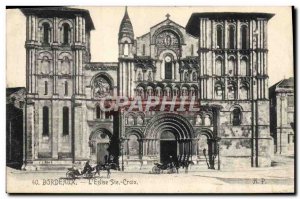 Old Postcard Bordeaux S & # 39Eglise Ste Croix