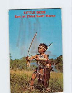 Postcard Little Deer Son of Chief Swift Horse Worlds Only Corn Palace SD USA