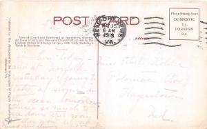 E48/ Jamestown Virginia Va Postcard 1919 Lady Berkeley's Tomb Church Graveyard