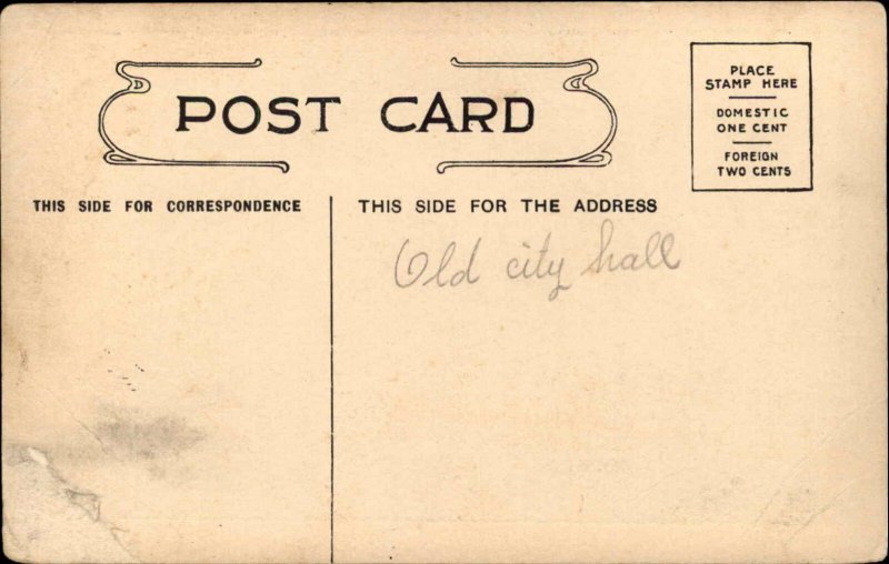 Bridgeton NJ City Hall c1910 Vintage Postcard