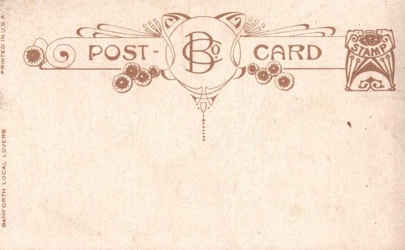 Postcard 1910s You Needn't Be Afraid To Me! Girl Hiding Behind Tree Lancaster PA