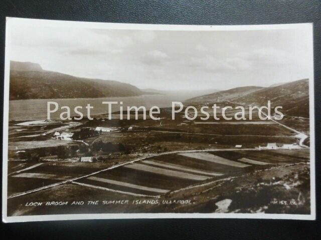 c1925 RPPC - Loch Broom and the Summer Islands, Ullapool