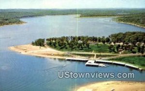 Pontiac Boat Dock - Missouri MO Postcard