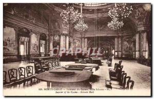 Old Postcard Monte Carlo Casino Room Interior Schmitt