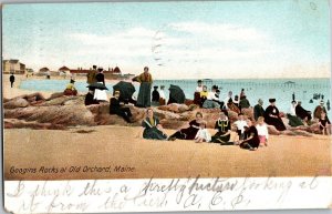 Googins Rocks, Old Orchard Maine Beach c1905 UDB Vintage Postcard S19