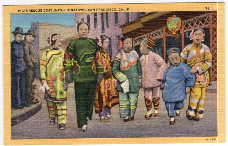 San Francisco, Calif, Picturesque Costumes, Chinatown