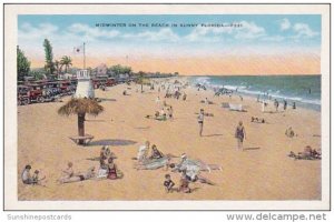 Florida Midwinter On The Beach In Sunny Florida