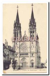 Moulins Old Postcard L & # 39eglise Sacred Heart