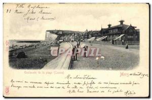 Old Postcard Esplanade Seas Beach