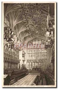 Great Britain Great Britain Postcard Old Windsor castle chapel St Georges