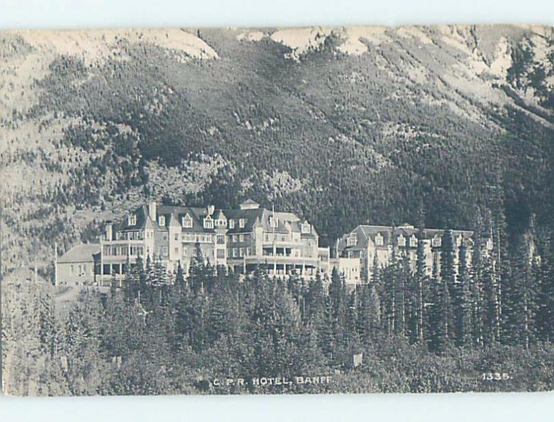 Unused Divided-Back HOTEL SCENE Banff Alberta AB B1768