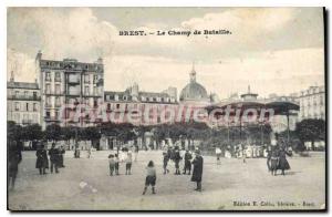 Postcard Old Brest Field Of Battle