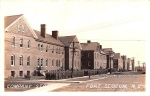 Company Street - Fort Slocum, New York NY Postcard