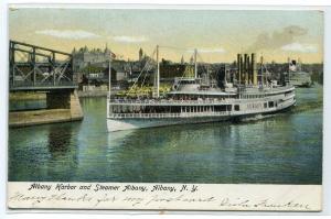 Steamer Albany Ship Albany New York 1906 postcard