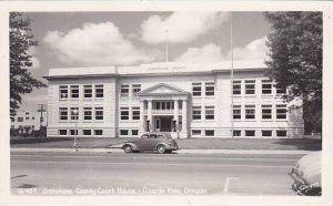 Oregon Grants Pass Josephine County Court House 1951 Real Photo RPPC