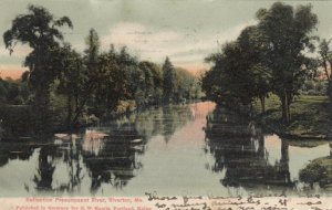 RIVERTON, Maine , PU-1906; Reflection Presumpescot River