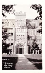 RPPC Entrance to Main Building, Aurora, University Postcard A24