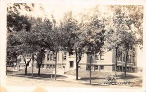 F12/ Mitchell South Dakota Postcard RPPC 1915 High School Building