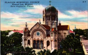 Flagler Memorial Church Howard Lee Minister Saint Augustine Florida Linen C037