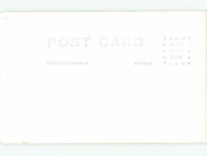 rppc Pre-1949 ANTIQUE STEAM ENGINE TRAIN WITH COW CATCHER AC7910