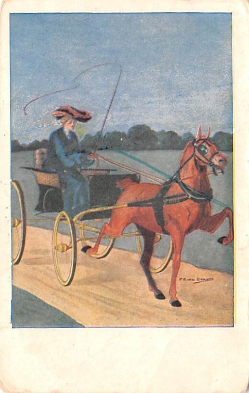 Artist Earl Christy Horse and Carriage 1908 