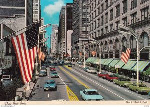 CHICAGO, Illinois, 1940-90s; Busy State Street