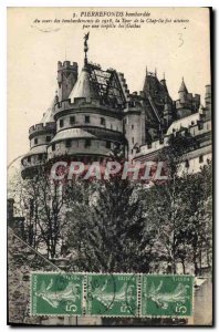 Old Postcard Pierrefonds bombed during the 1918 bombing