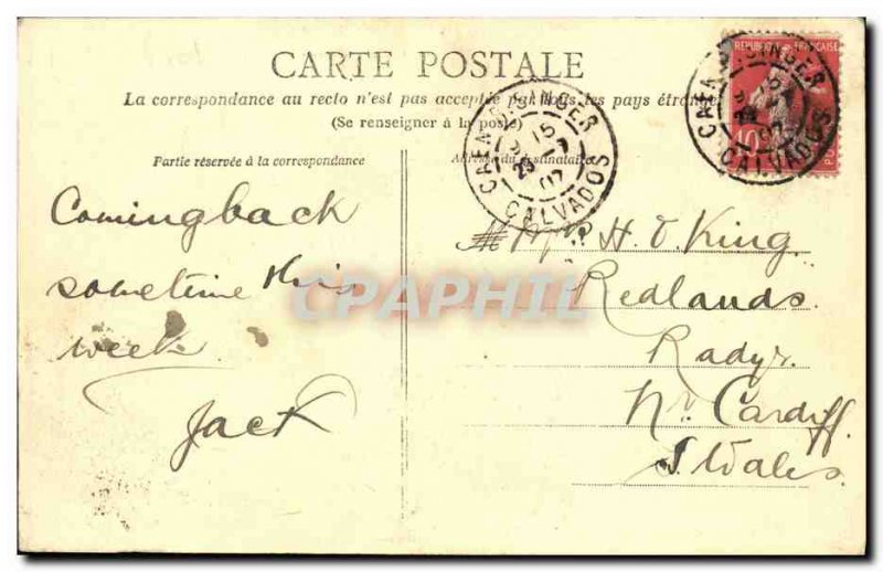 Old Postcard Caen The Drinker St. Peter