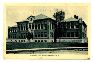 NY -  Greenwich. Greenwich High School circa 1911