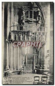 Postcard Old Lamballe Interior of Notre Dame