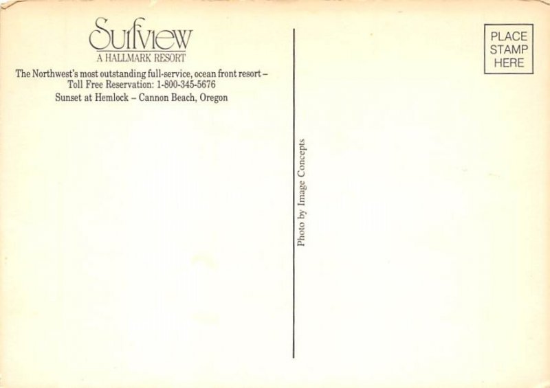 Surfview Cannon Beach, Oregon OR Postcard