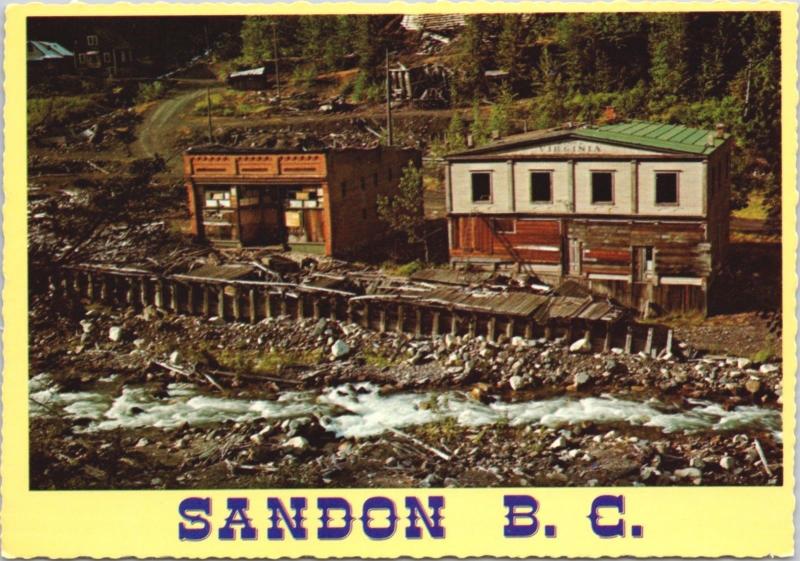 Sandon BC British Columbia Slocan Valley Ruth Hope Mill Unused  Postcard D53