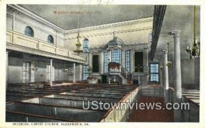 Interior Of Christ Church  - Alexandria, Virginia VA  