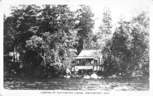 Rockwynn Ontario Canada Rockwynn Lodge Cabins Real Photo Antique Postcard J80598