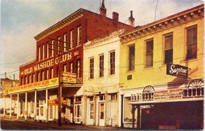 Postcard NV Virginia City - Old C Street - Washoe Club  Sazarag