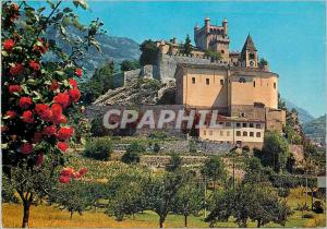 Postcard Modern Vall d'Aosta Castle of St. Peter 660 m (Century XIII)