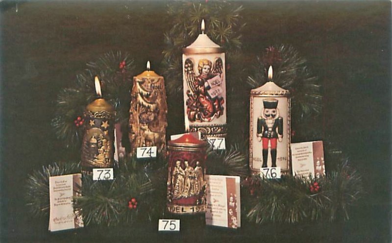 Christmas Carol Candles Emperor Art Creations Little Rock Arkansas Postcard